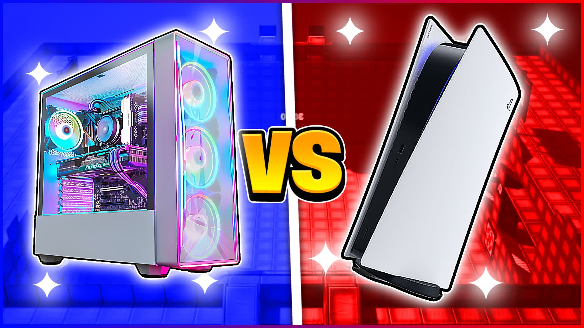 CRAZY PS5 VS PC RED VS BLUE 🔴🔵