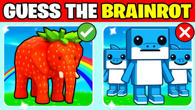 GUESS THE BRAINROT 🔎 CRAZY PARKOUR