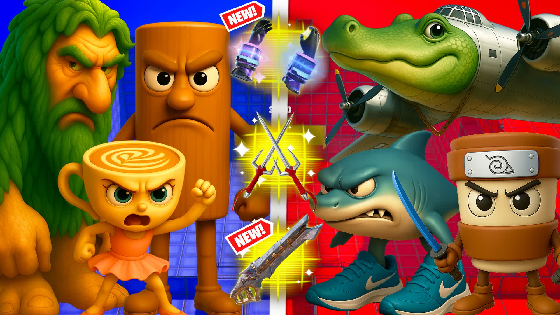 CRAZY TMNT BRAINROT 🧠 RED VS BLUE 🔴🔵