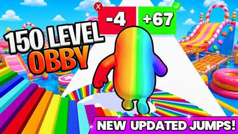 🌈FALL GUYS 150+ OBBY PARKOUR [ESCAPE]