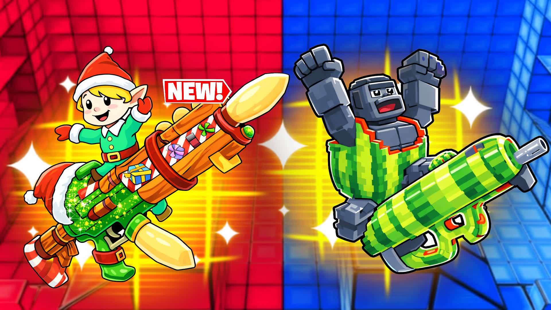 RED VS BLUE 🔴🔵 SUPER HEROT