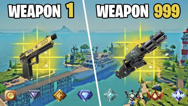 ⭐️ OG CHAPTER 2 YACHT GUN GAME ONE SHOT