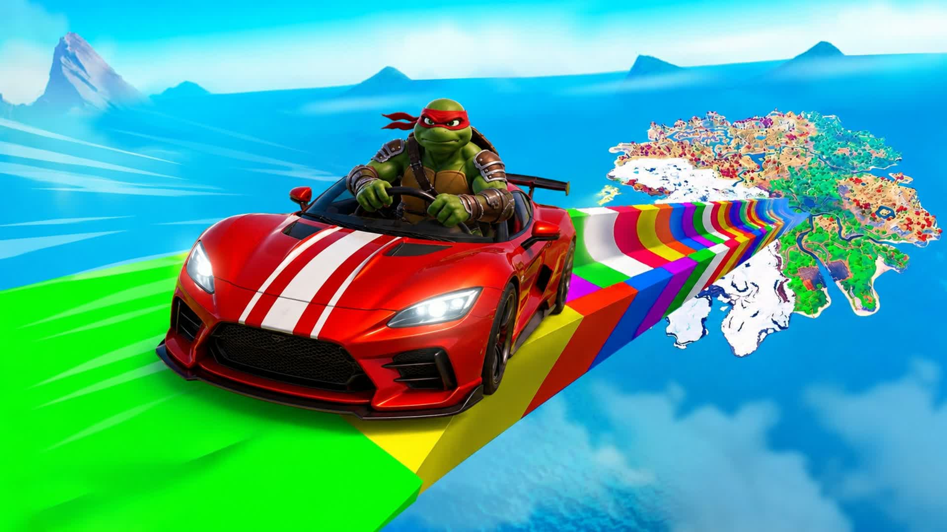 🐢TMNT 🚗MEGA RAMP CARS GAMES