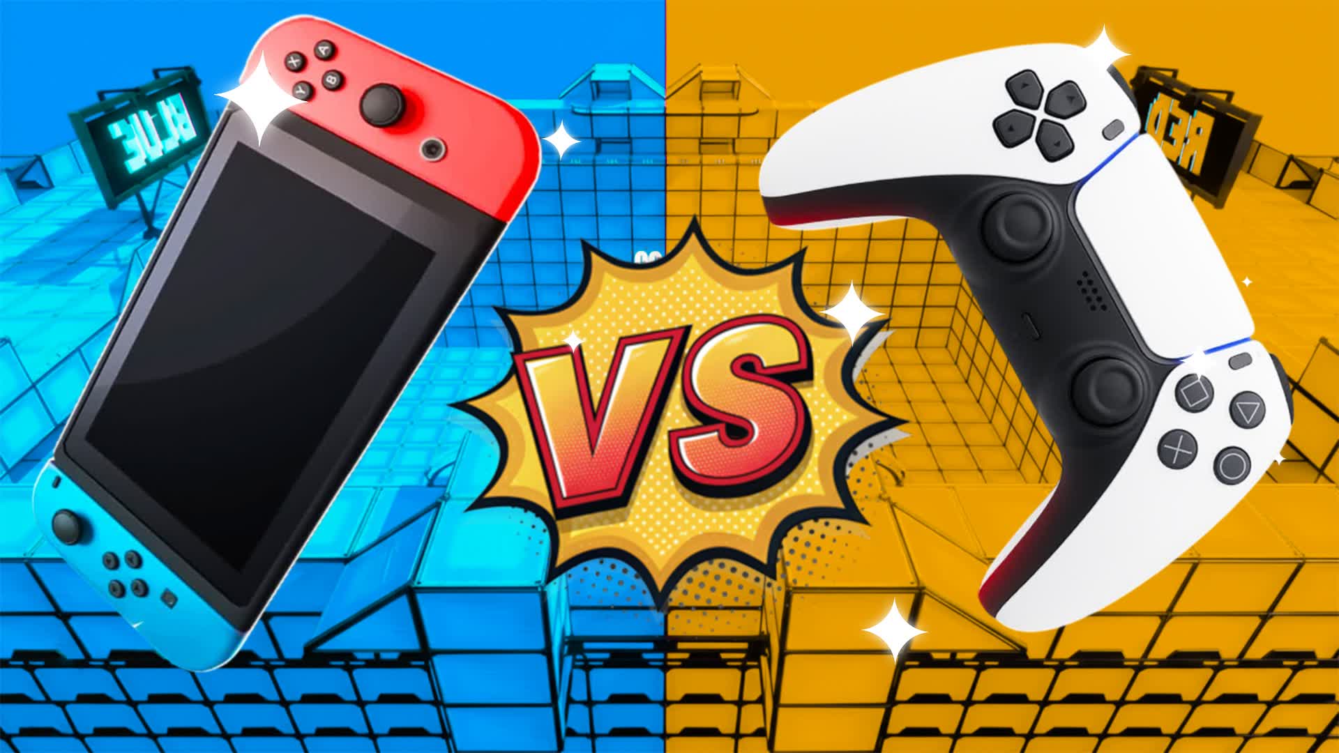 SWITCH VS CONSOL🌈RED VS BLULU 🔴🔵