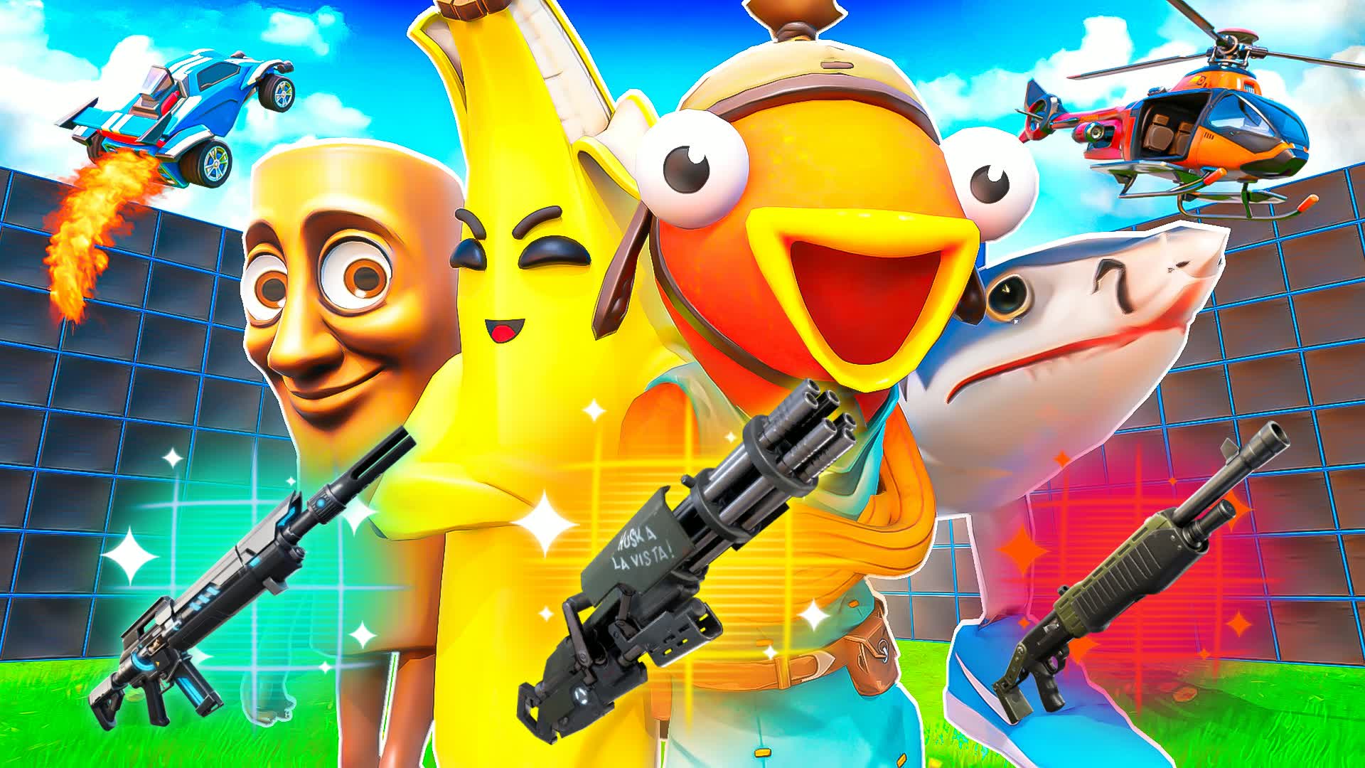 MEGA 1V1 ALL GUNS & RIDES