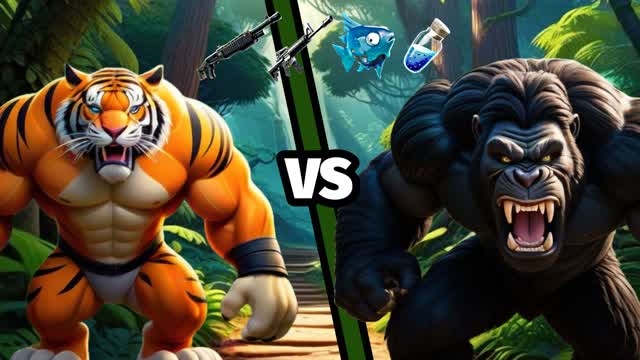 GORILLA VS TIGER BOXFIGHTS