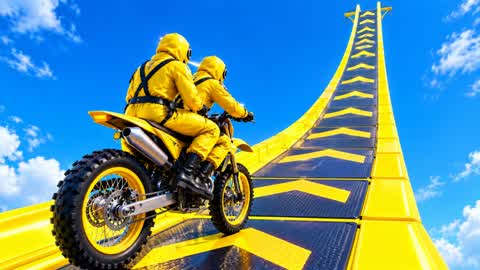 🚀 Giant ramps and insane jumps 🔫