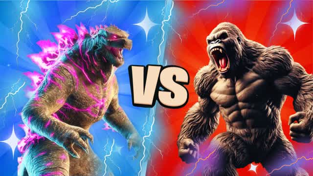 GODZILA VS KONG - RED VS BLUE 🔴🔵