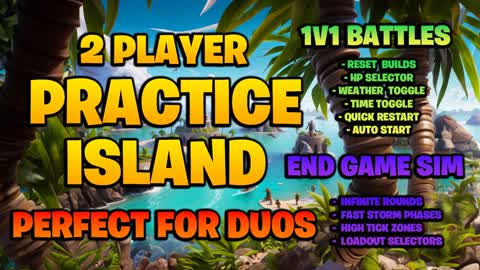 🏝️2 PLAYER PRACTICE ISLAND (SLOW MO!)
