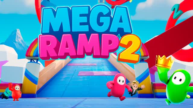 MEGA RAMP 2 - FALL GUYS 👑