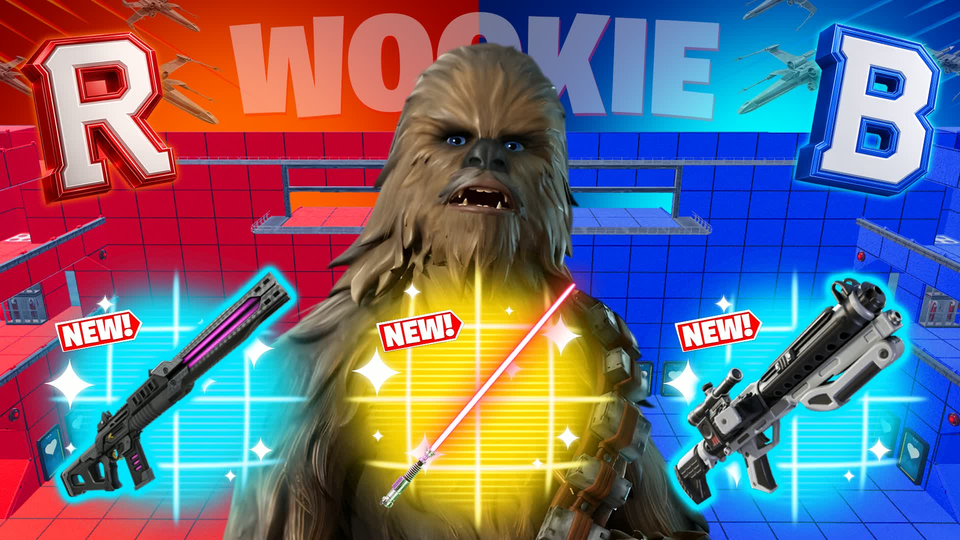 STAR WARS WOOKIE RED VS BLU 🔴🔵
