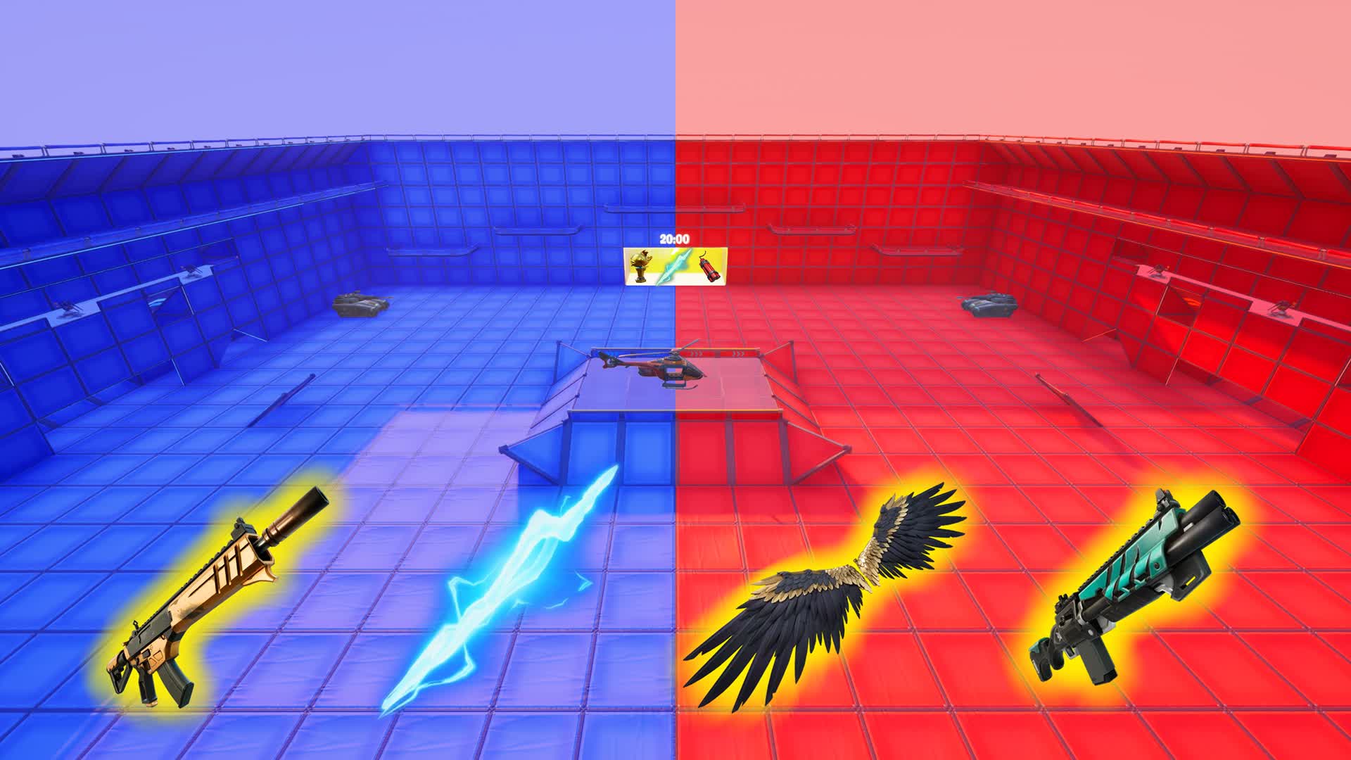 INSANEE RED V BLUE🔴🔵 988367260229 by bodacioustaters Fortnite