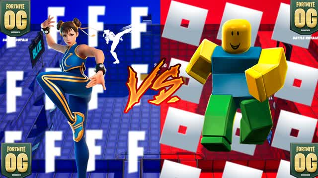 🔴CRAZY ROBLOX VS FORTNITE🔵