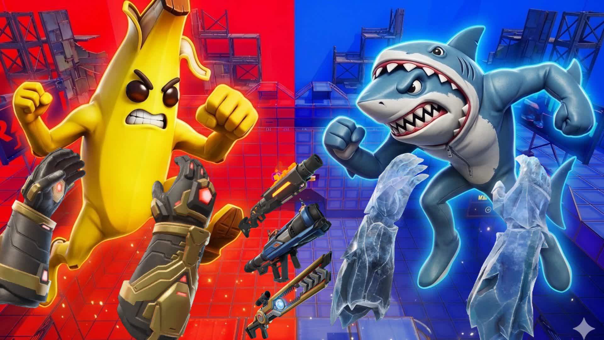 RED VS BLUE 🔴🔵 233 7434-5401-6854 by djside - Fortnite