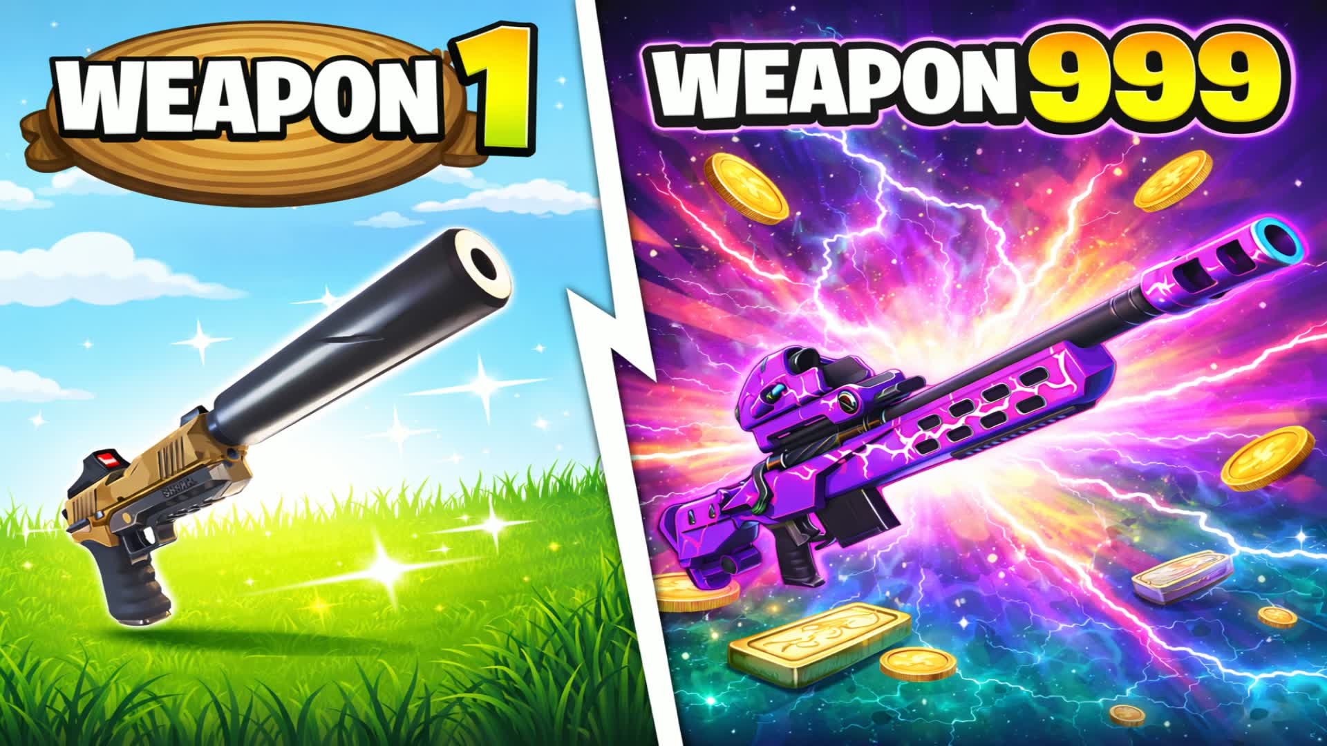 💀 999 ガンゲーム ワンショット 🔫