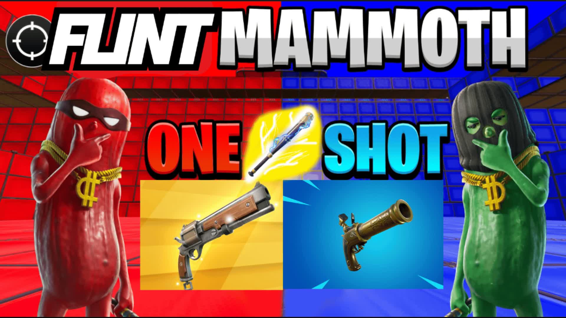CRAZY RED VS BLUE FLINTMAMMOTH ONESHOT