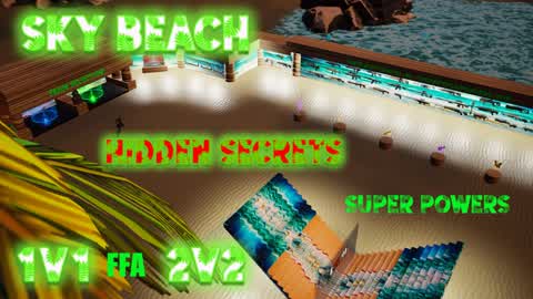 🎇Sky Beach 1v1 2v2 FFA Map🎉