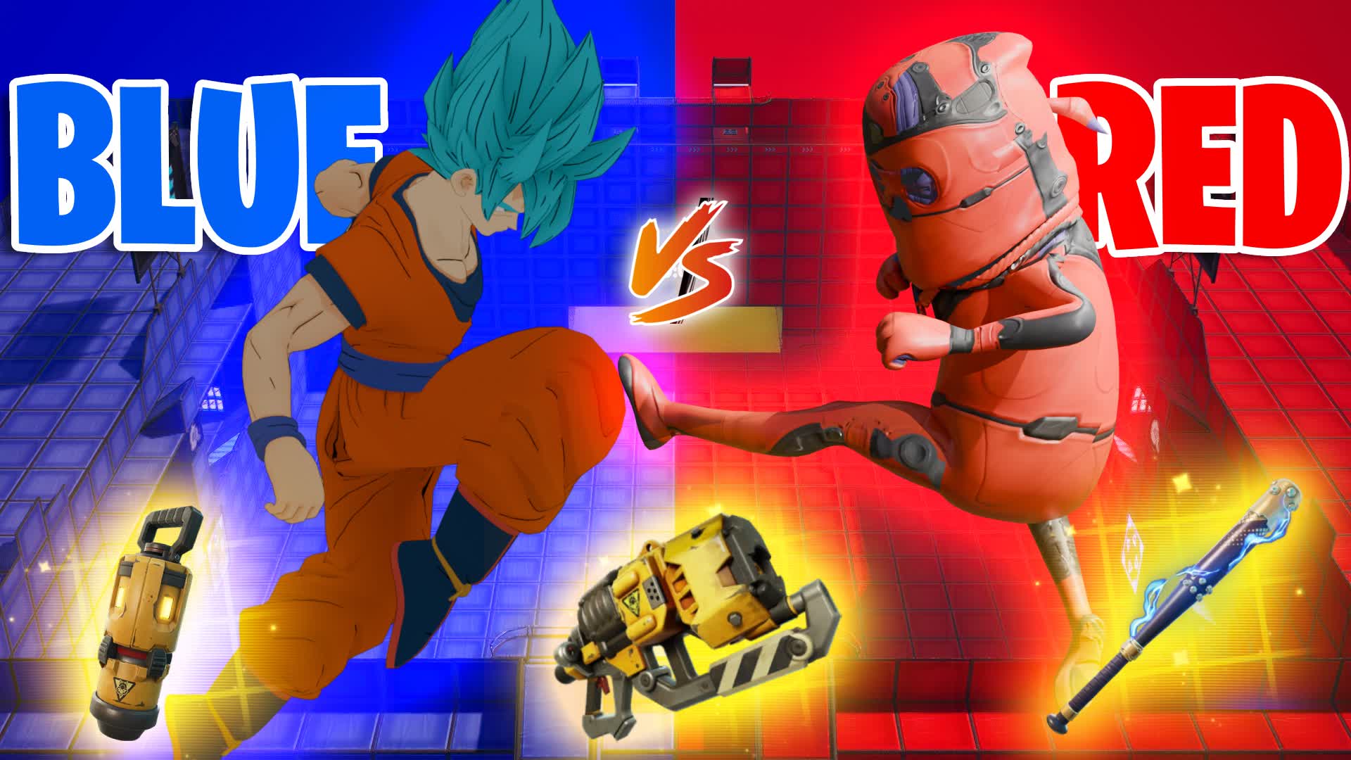 RED VS BLUE BATTLE 🔴🔵