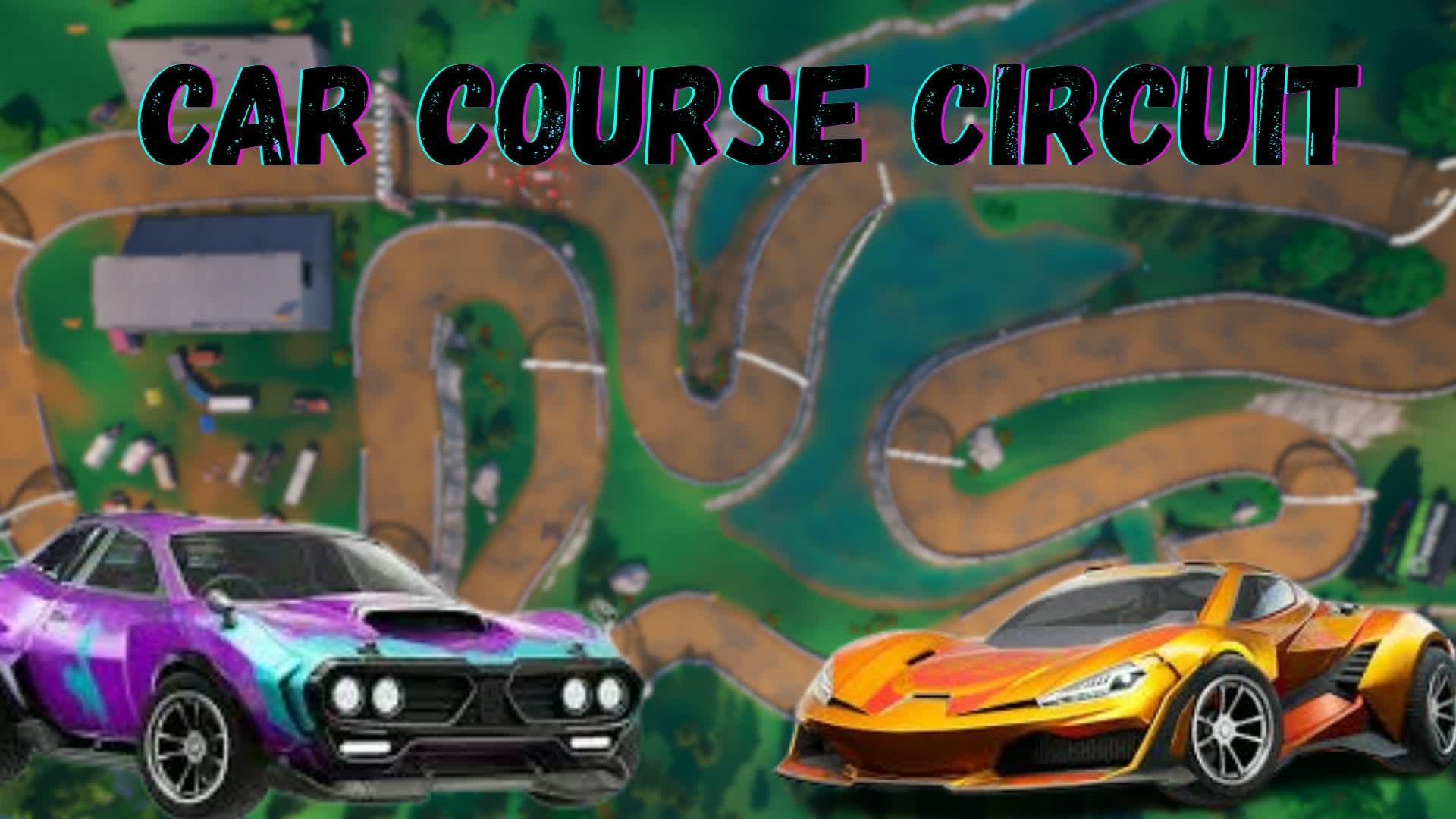 車の障害物コース