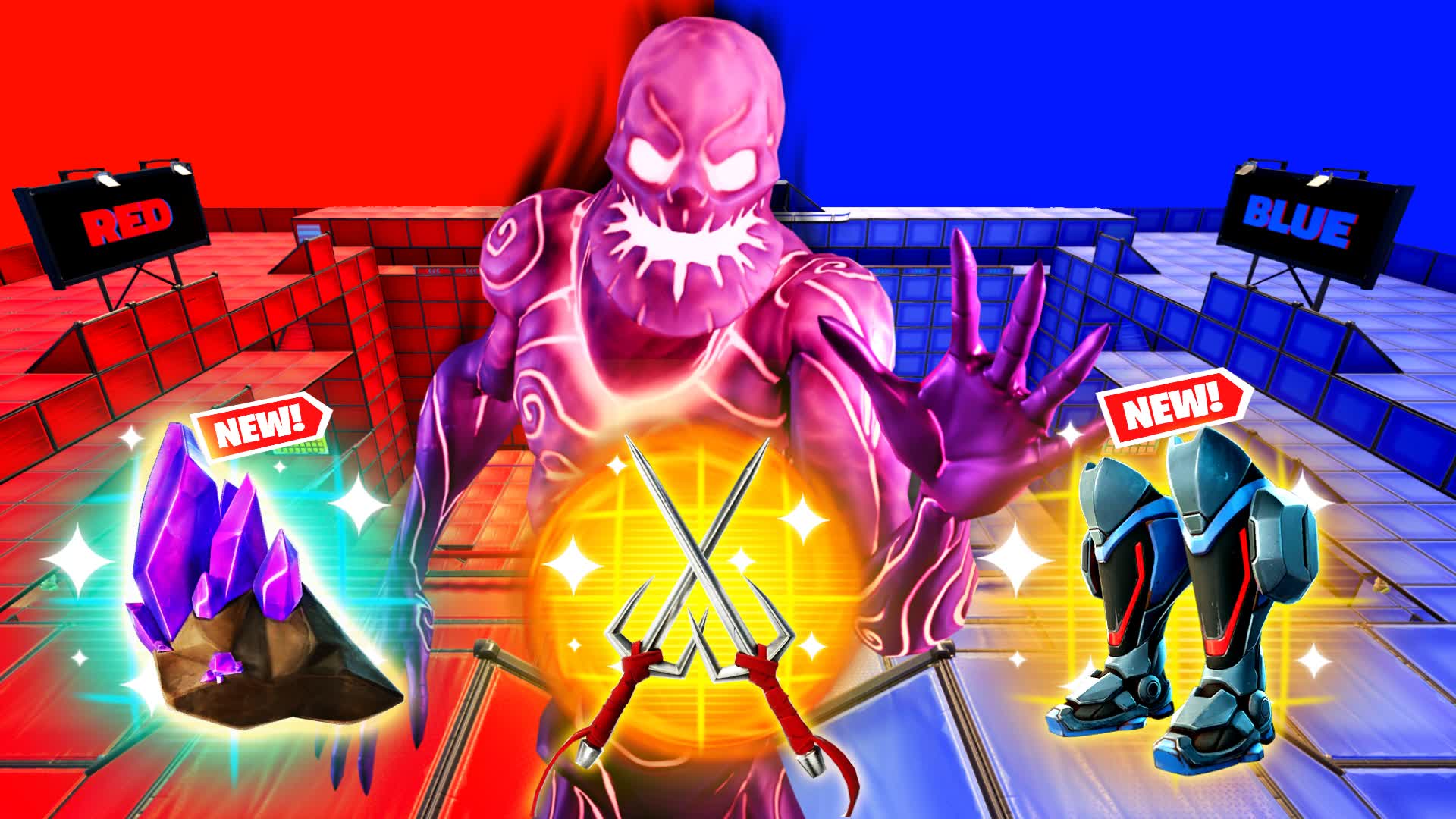 MONSTER 🧟 RED VS BLUE  🔴🔵
