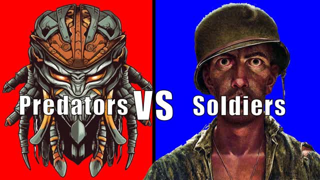 Predators VS Soldiers