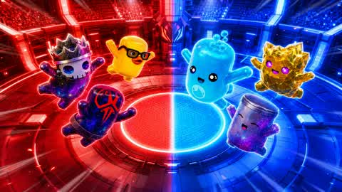 BLUE VS RED BATTLE RUSH 🔵🔴