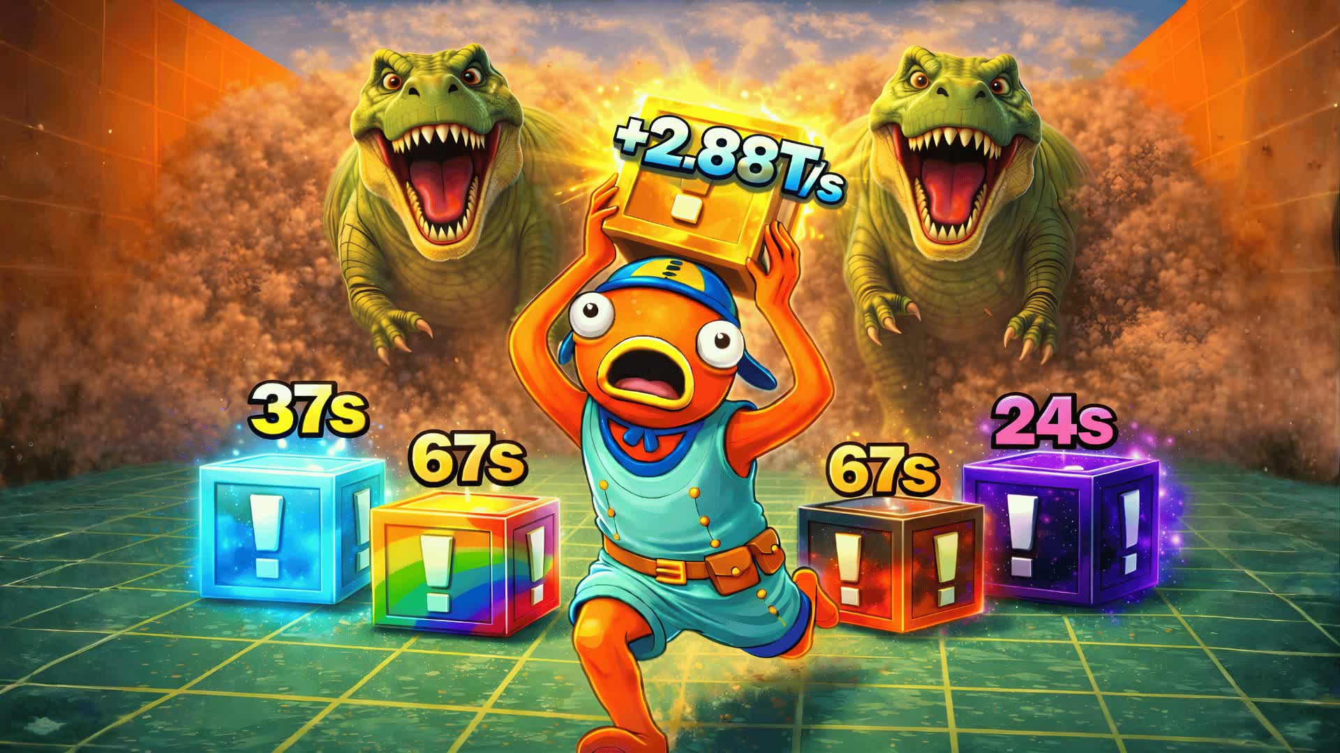 SCAPE THE DINO FOR LUCKY BLOCKS