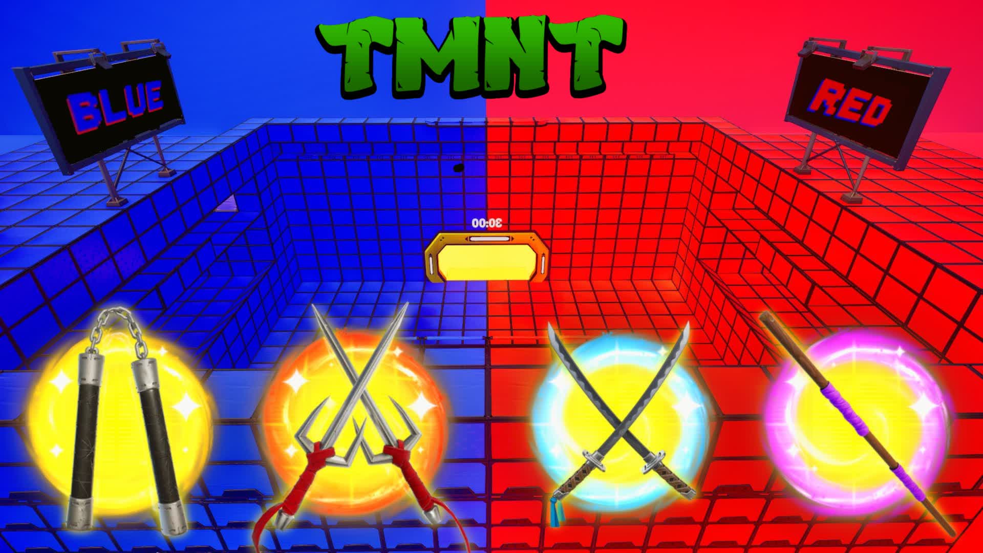 CRAZY TMNT RED VS BLUE 🔴🔵