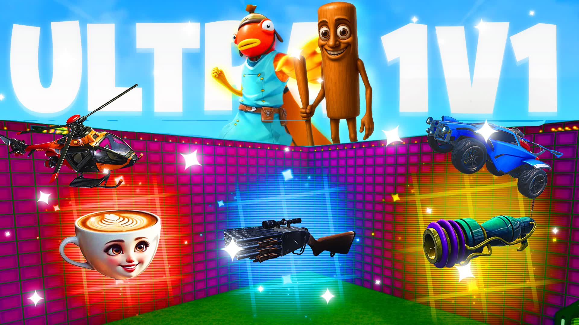 ULTRA 1V1 FFA - ALL GUNS & RIDES
