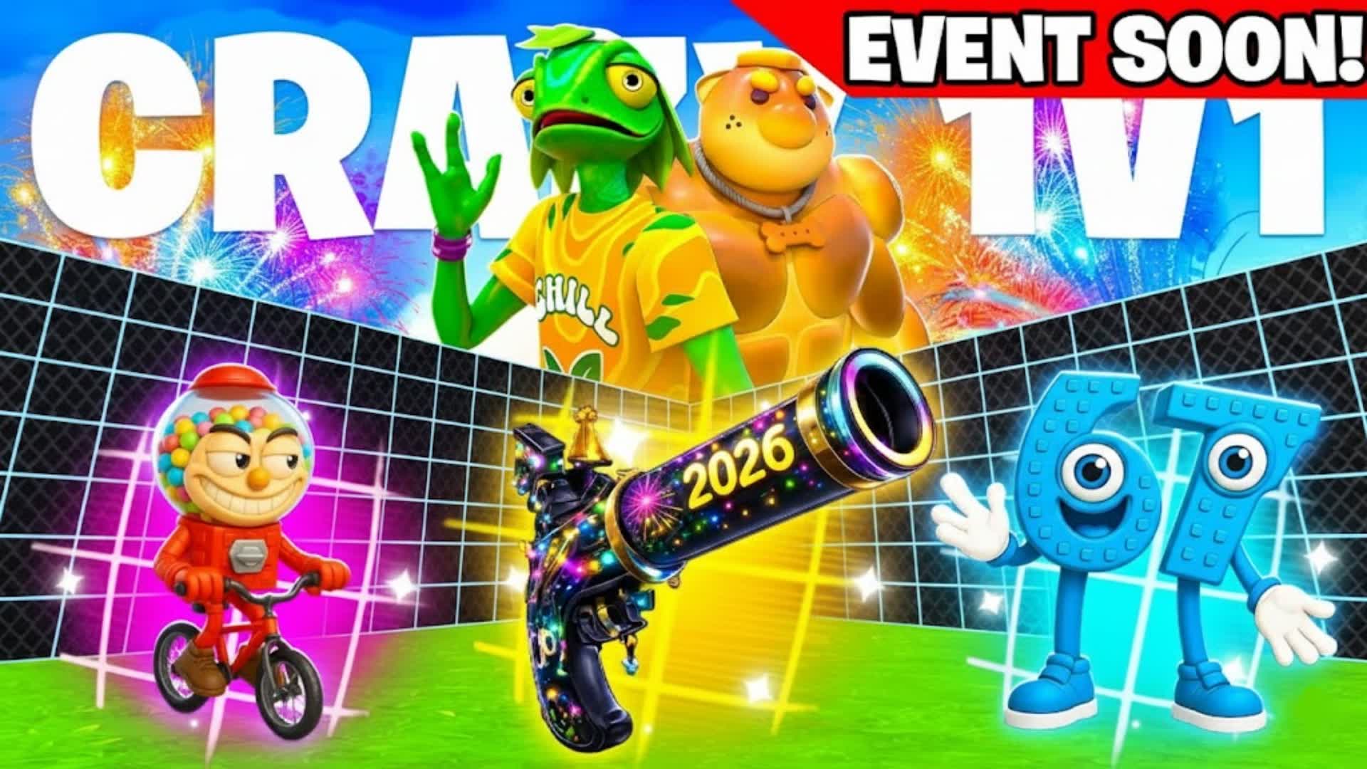 HOZZY CRAZY 1V1 FFA - ALL GUNS & RIDES