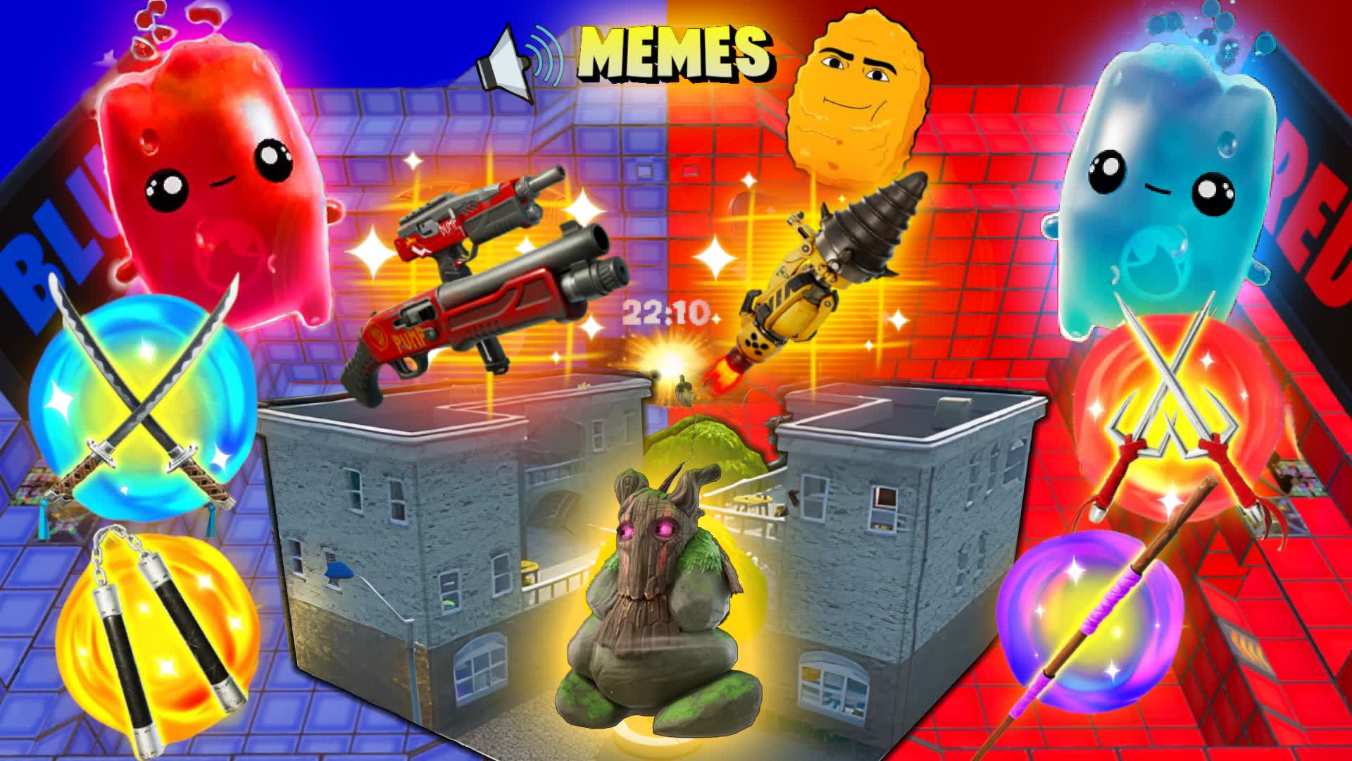 NEW COMBAT 🏆 TMNT MEME RED VS BLUE🔵 🔴