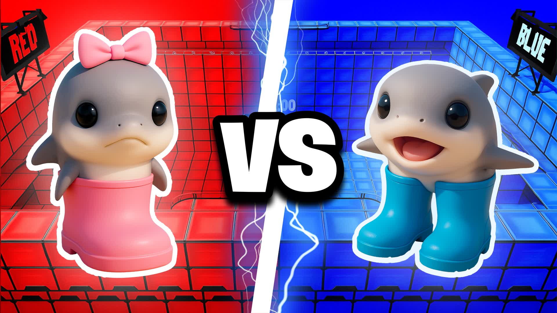 COOKED RED VS BLUE 🔵🔴 BOTS & SLIDE