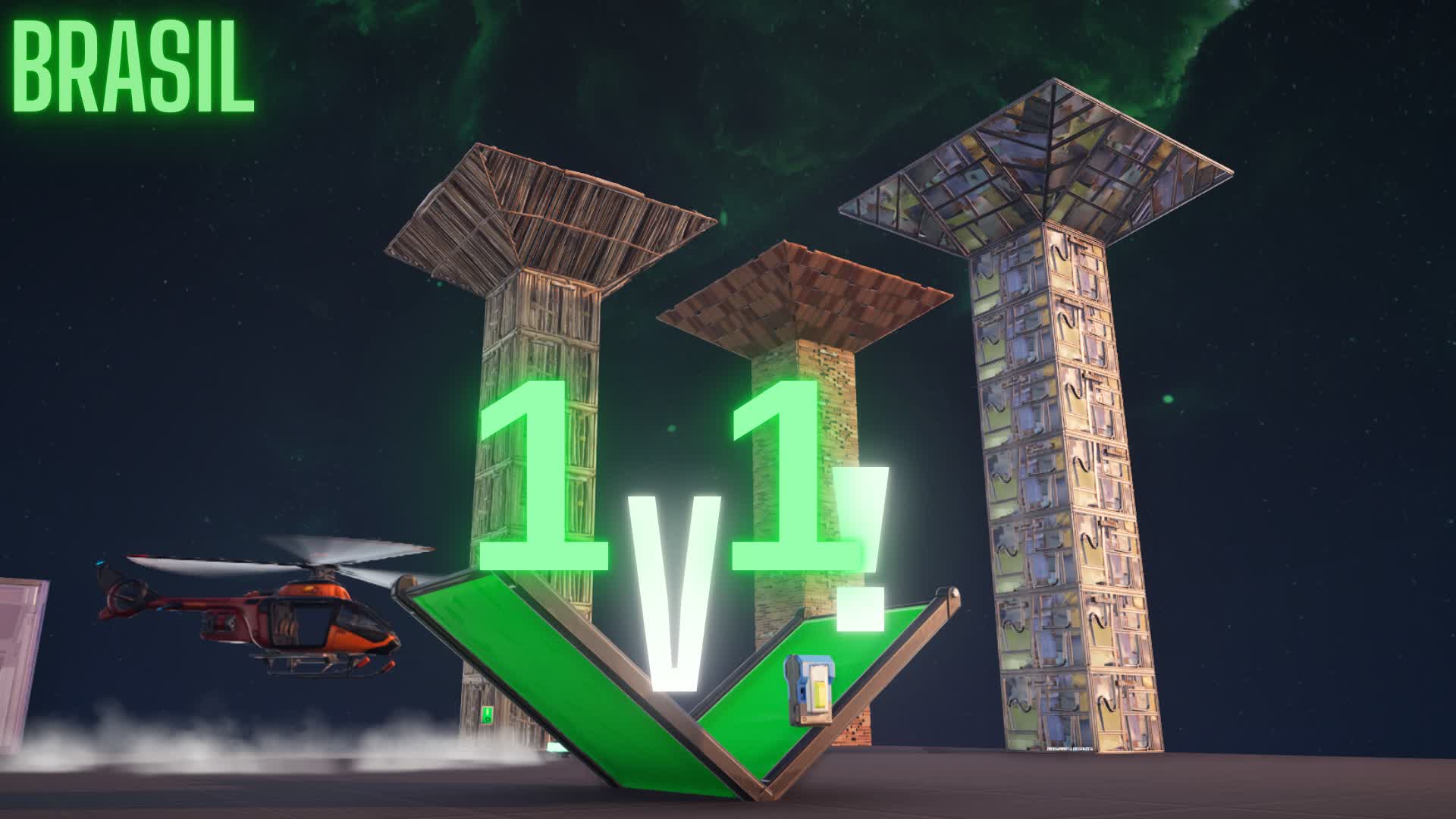 🔥1v1 Lutas de construção 💚💛💙