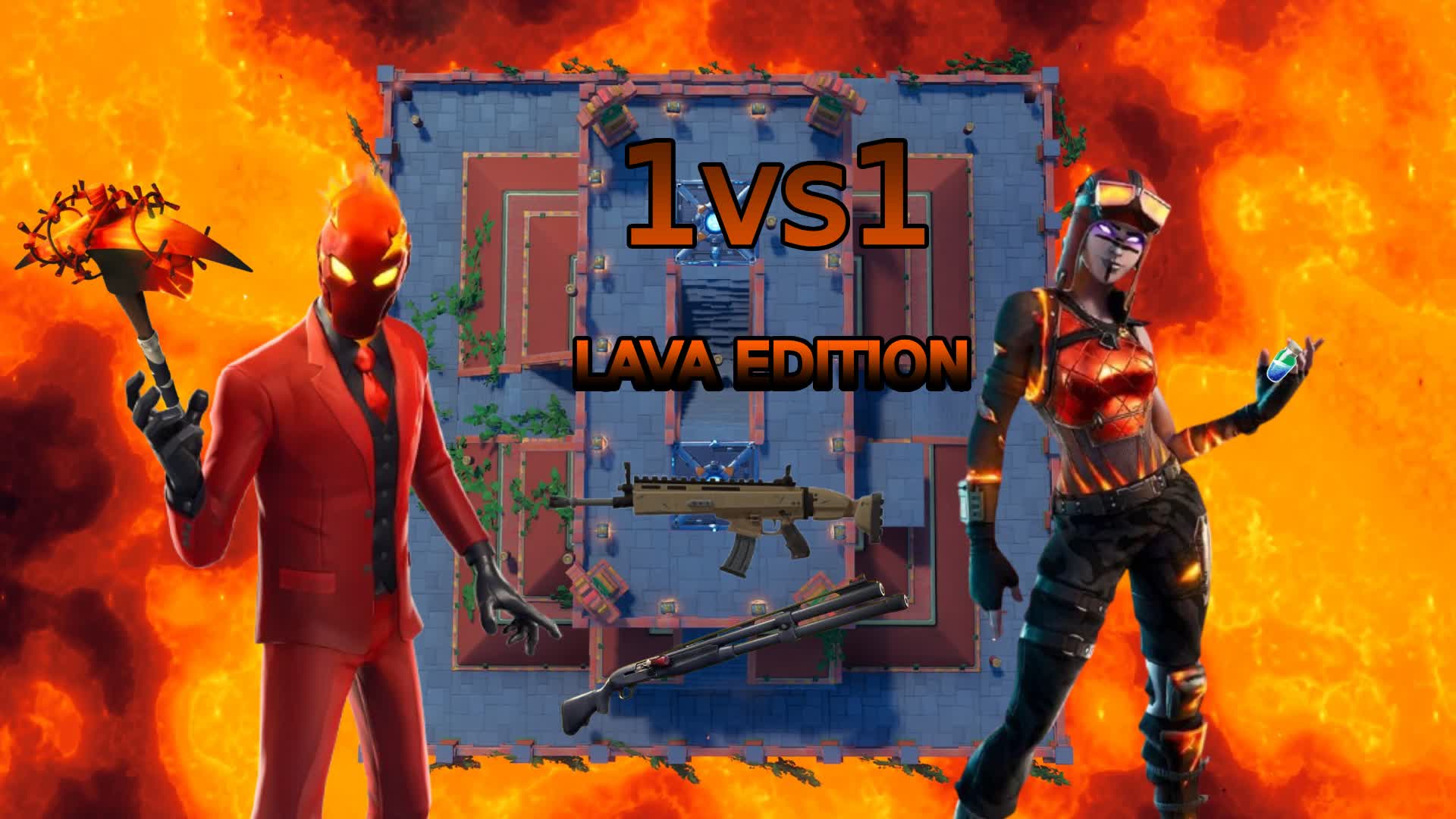 1vs1 Lava-island 💖