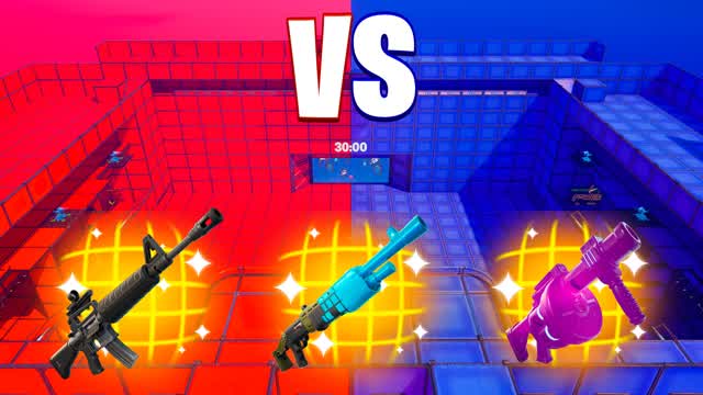 SUPER RED VS BLUE 🔴🔵 PVP ALL WEAPONS