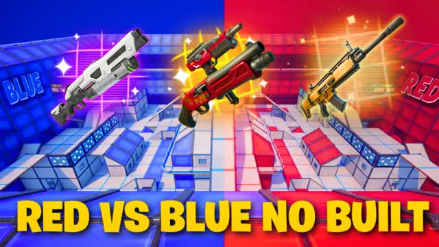 🛑🔴 RED VS BLUE 🔵 NO BUILT