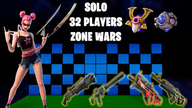🔥 SOLO 🔥 32 Players Zone Wars - Shamii