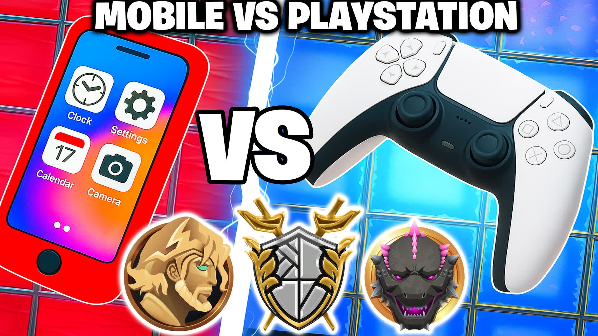 MOBILE VS PS5 RED VS BLUE 🔴🔵