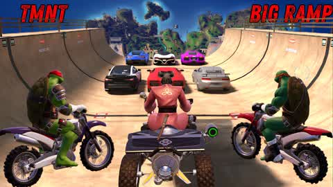 TMNT - MEGA RAMP ALL CARS