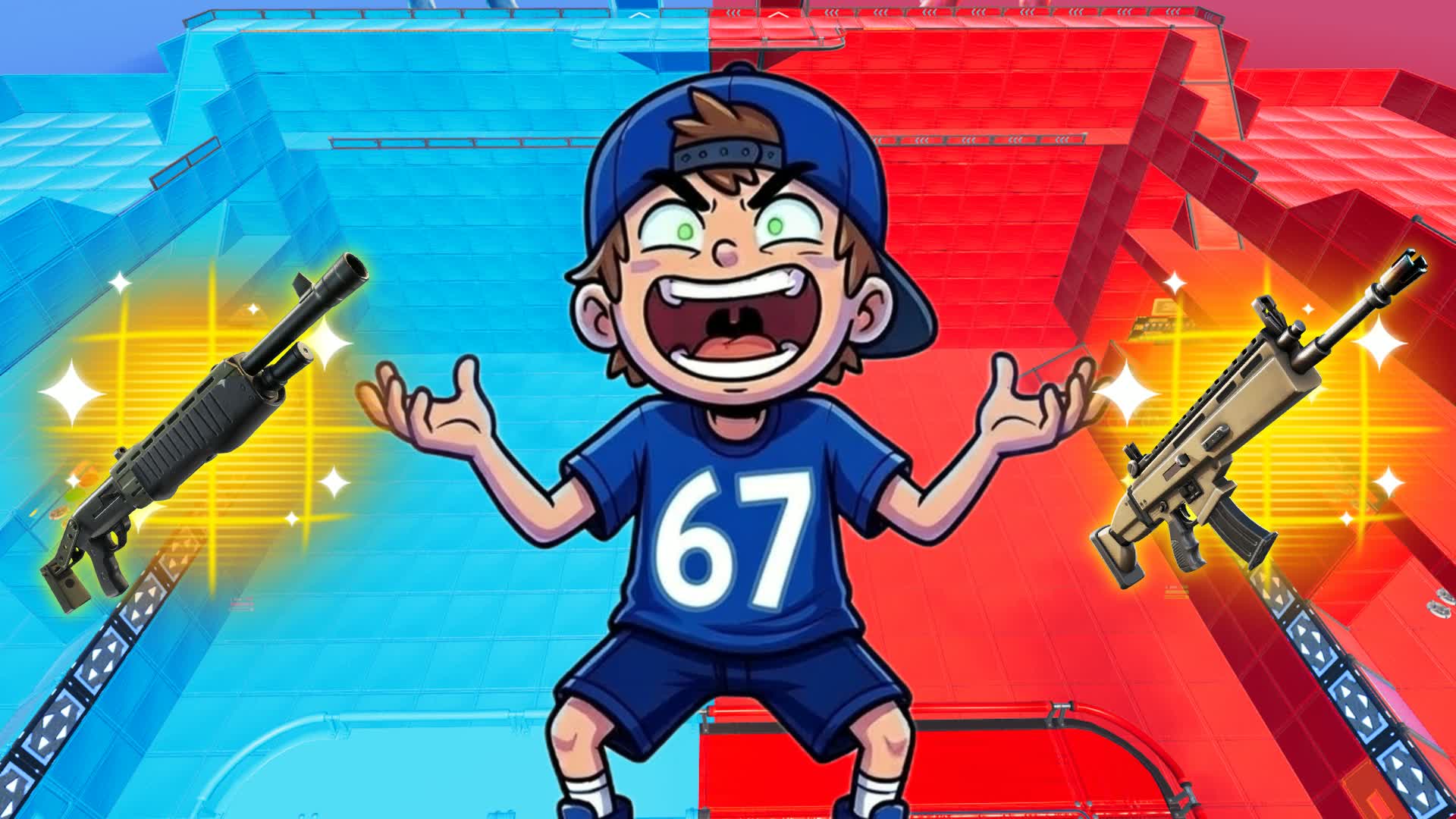 MEGA!赤対青🔵67対67🔴