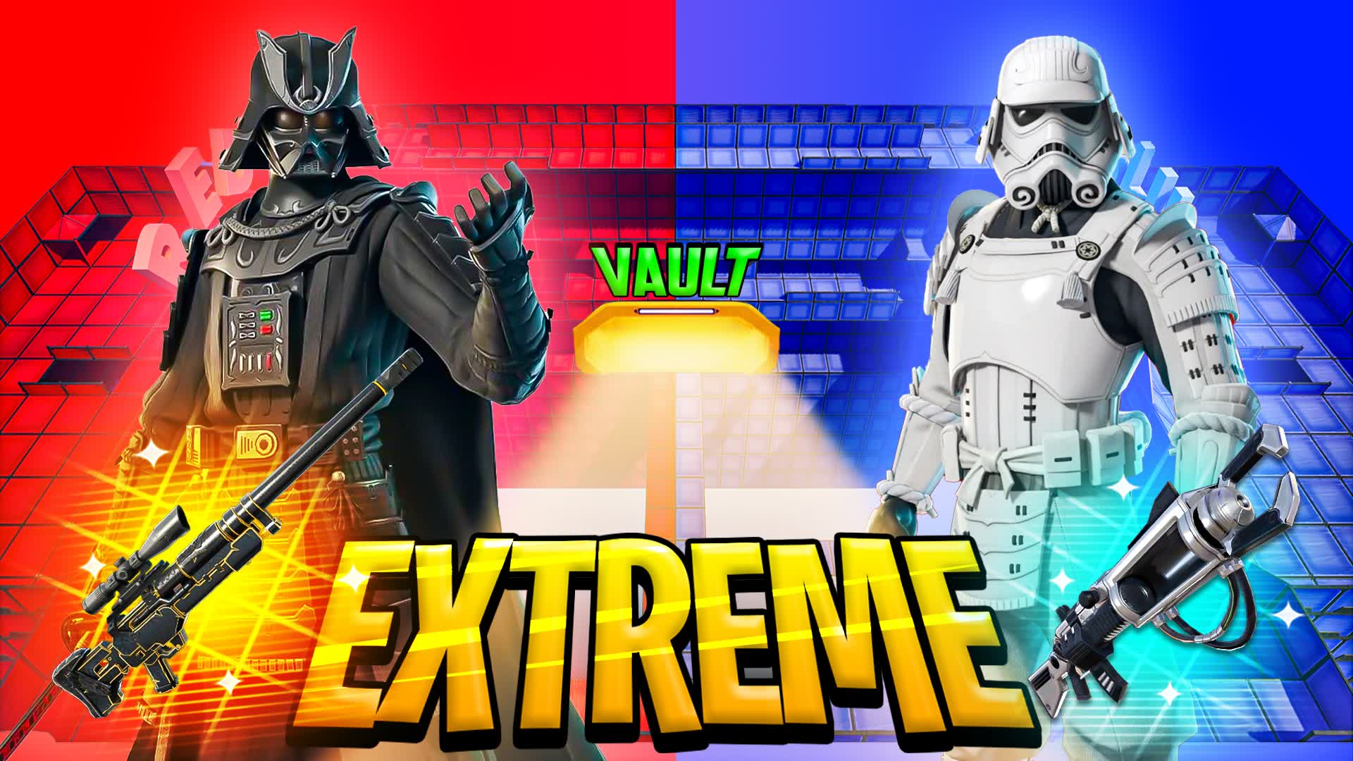 EXTREME RED VS BLUE 🔴🔵