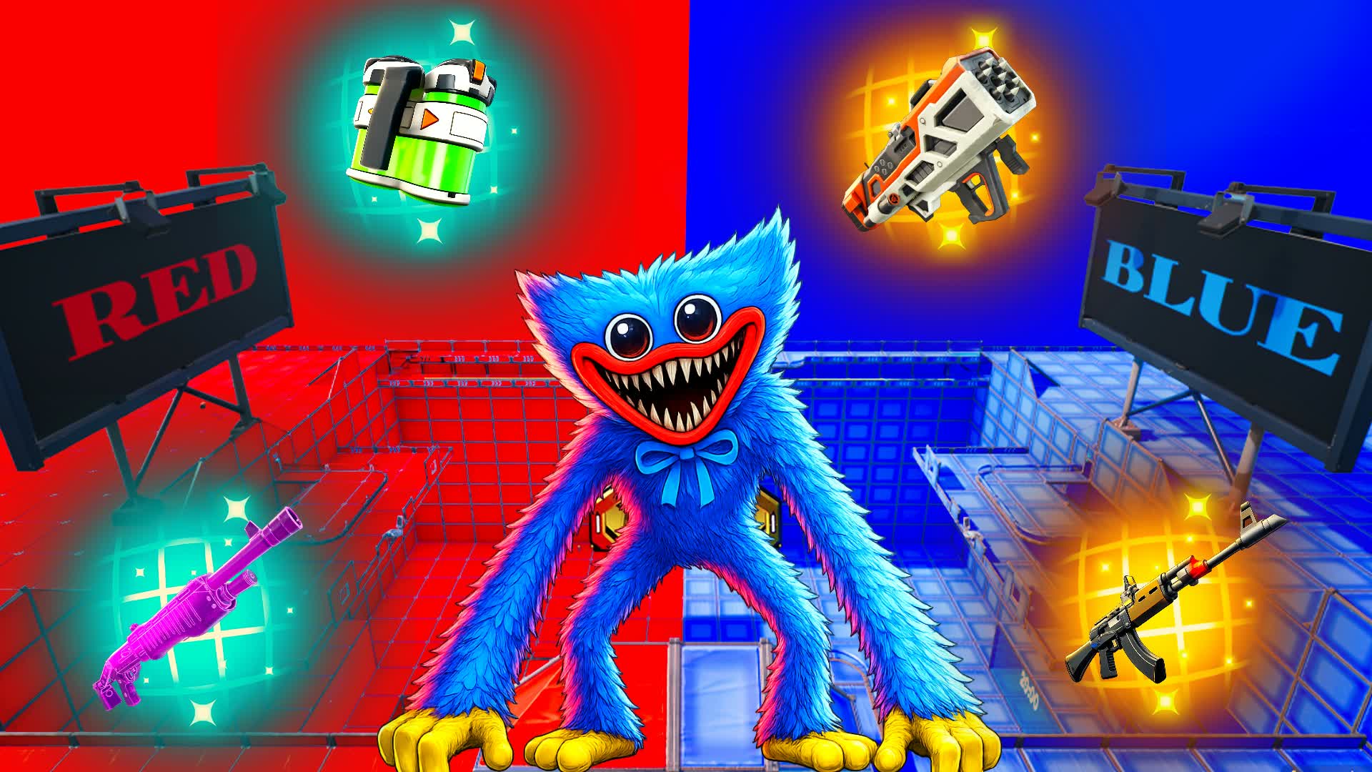 POPPY PLAYTIME RED VS BLUE 🔴🔵