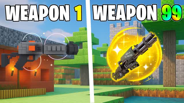 ⚒️ FORTCUBE GUN GAME 🔫 ONE SHOT