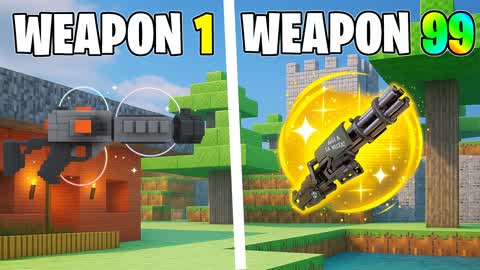 ⚒️ FORTCUBE GUN GAME 🔫 ONE SHOT
