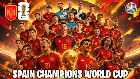 SPAIN CHAMPIONS FIFA WORLD CUP 2026