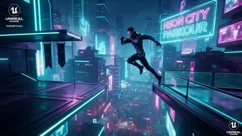 Neon City Parkour