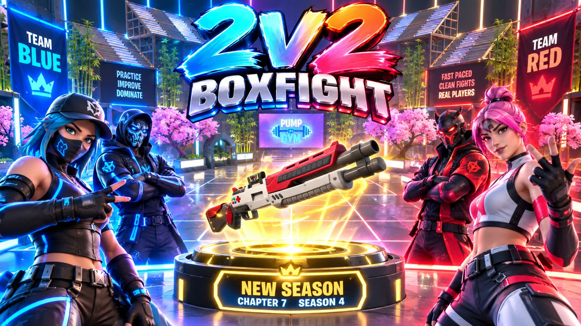 2V2 BOX FIGHT - 10 ARENAS