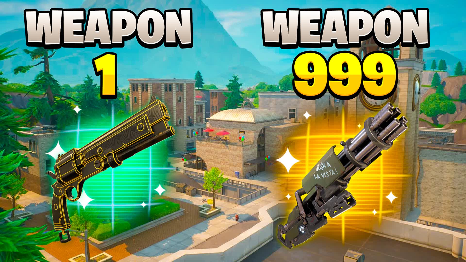 TILTED TOWER MEME GUN GAME🎯 ONE SHOT 🔫