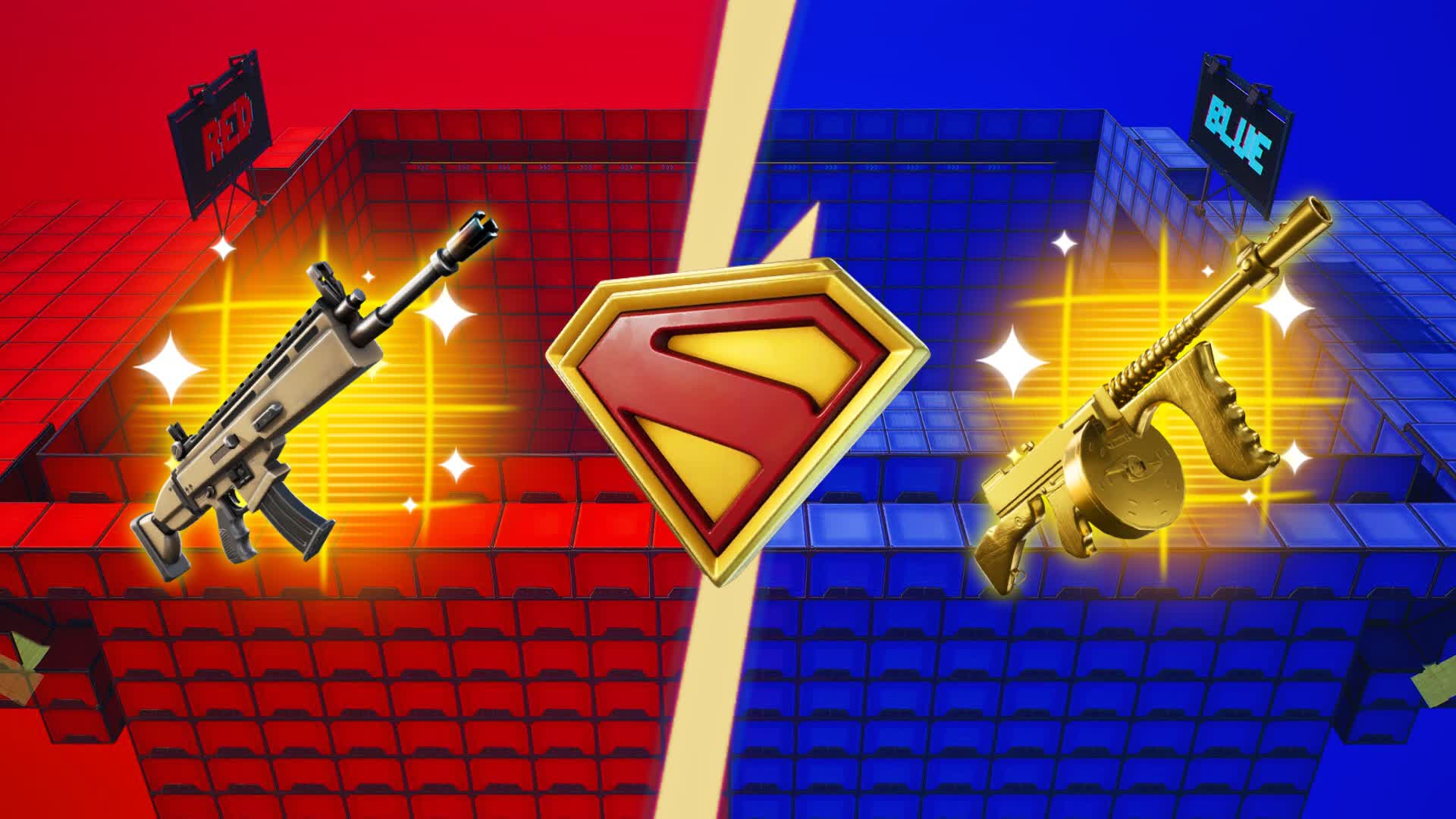 SUPER GLORY RED VS BLUE 🔴🔵