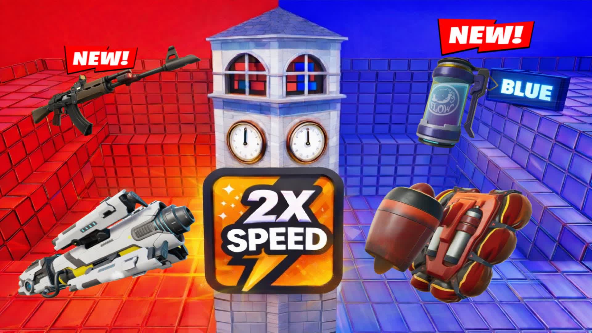 スーパーティルテッドタワー 赤vs青 🔴🔵